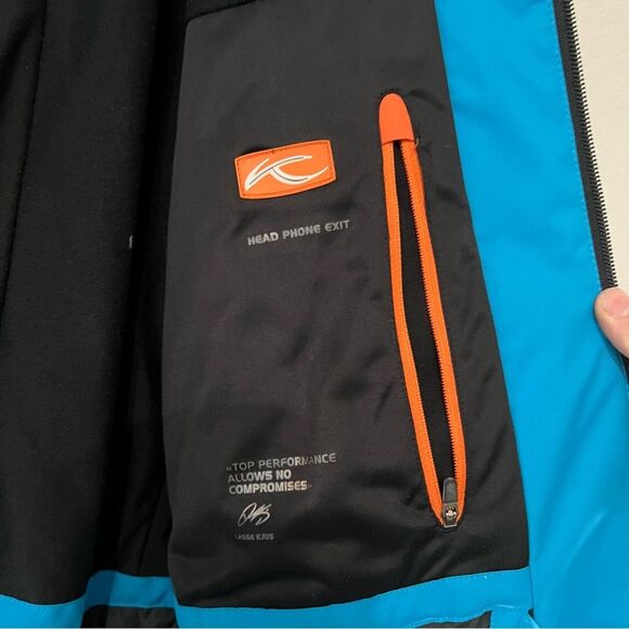 KJUS Mens Ski Jacket Primaloft Size M Blue - Picture 8 of 8